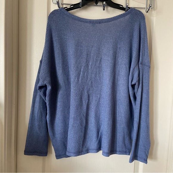 American Eagle Tie-Front Button Up Long Sleeve Cardigan Shirt - Picture 7 of 11